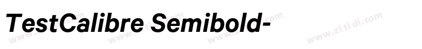 TestCalibre Semibold字体转换